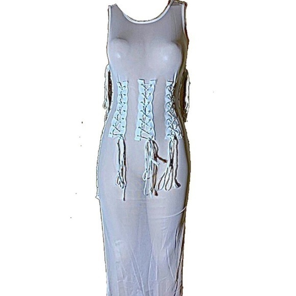 HIGH SLIT DRESS - Picture 1 of 11